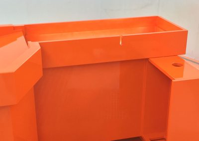 Huisinrichting met afwerking in satijnlak door HQcoating Rijkevorsel - project-satijnlak-oranje1